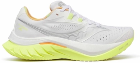 carbon - fiber midsole shoes competitive shoes Saucony Endorphin Speed 4 Womens Running Shoes - White