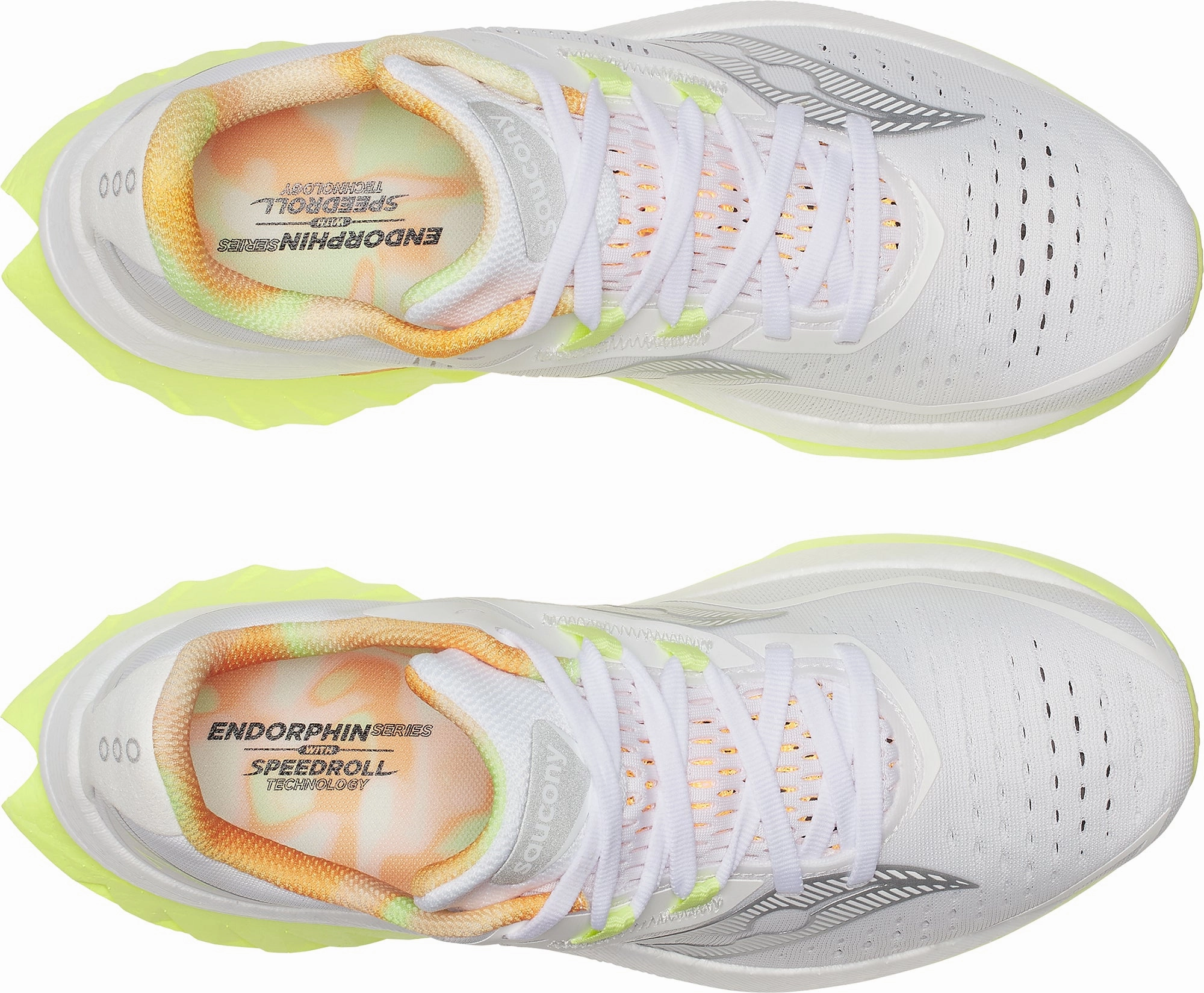 running in a gorge area shoes Saucony Endorphin Speed 4 Womens Running Shoes - White