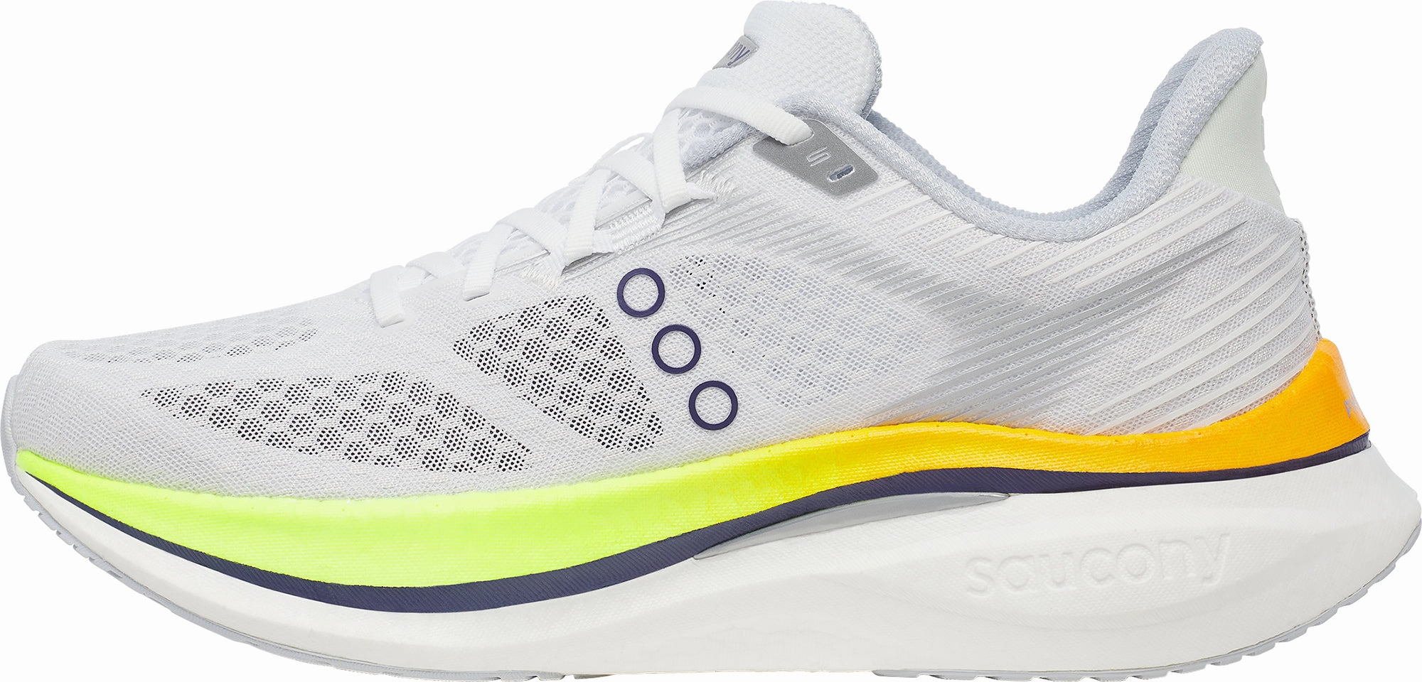 Padded Tongue Saucony Endorphin Speed 5 Mens Running Shoes - White