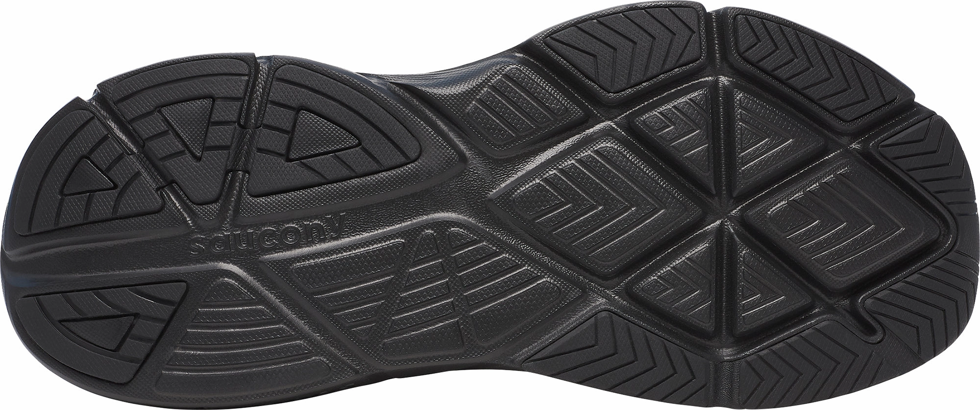 Saucony Guide 18 Mens Running Shoes - Black Ergonomic Heel Counter Multilayer Composite