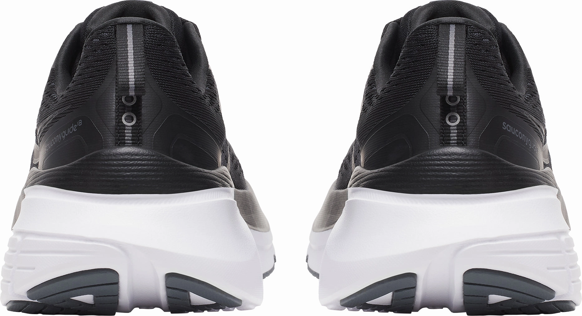 Saucony Guide 18 Mens Running Shoes - Black Speed Edge Comfort Heel