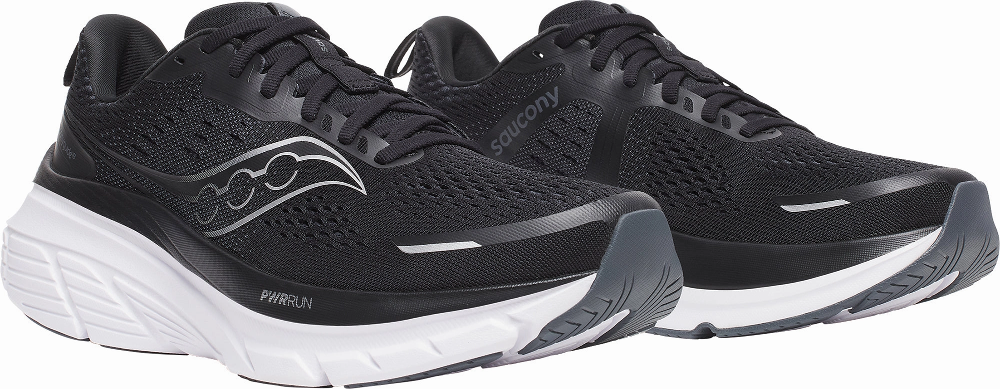 Saucony Guide 18 Mens Running Shoes - Black polar - climate shoes Dynamic Traction Sole