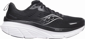Saucony Guide 18 Mens Running Shoes - Black buckle - trimmed - design shoes snowy