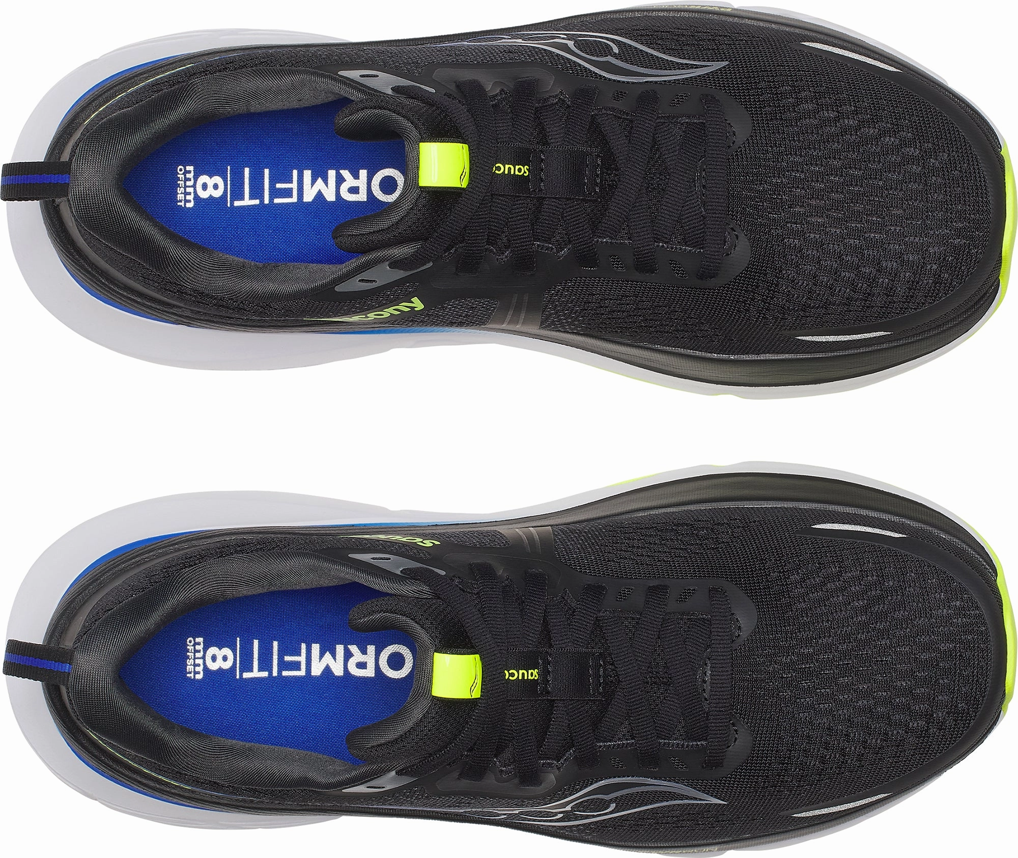 white shoes Saucony Guide 18 Mens Running Shoes - Black