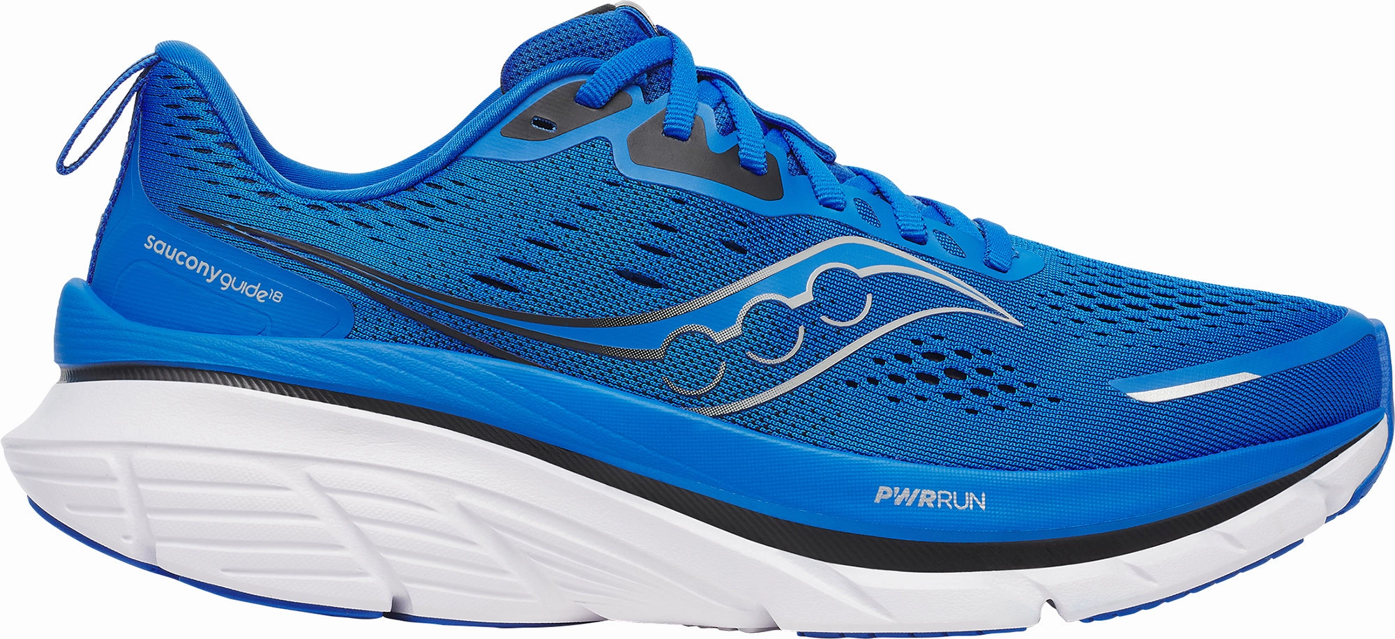 Saucony Guide 18 Mens Running Shoes - Blue arch - support - system Comfort - enhanced