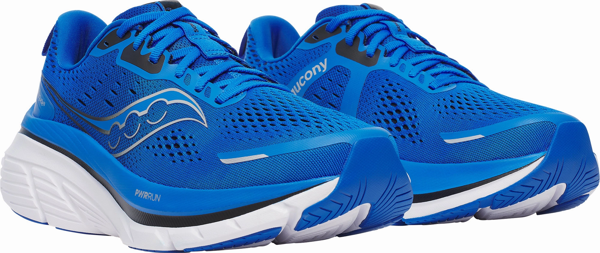 memory foam shoes anti - blister shoe attribute Saucony Guide 18 Mens Running Shoes - Blue