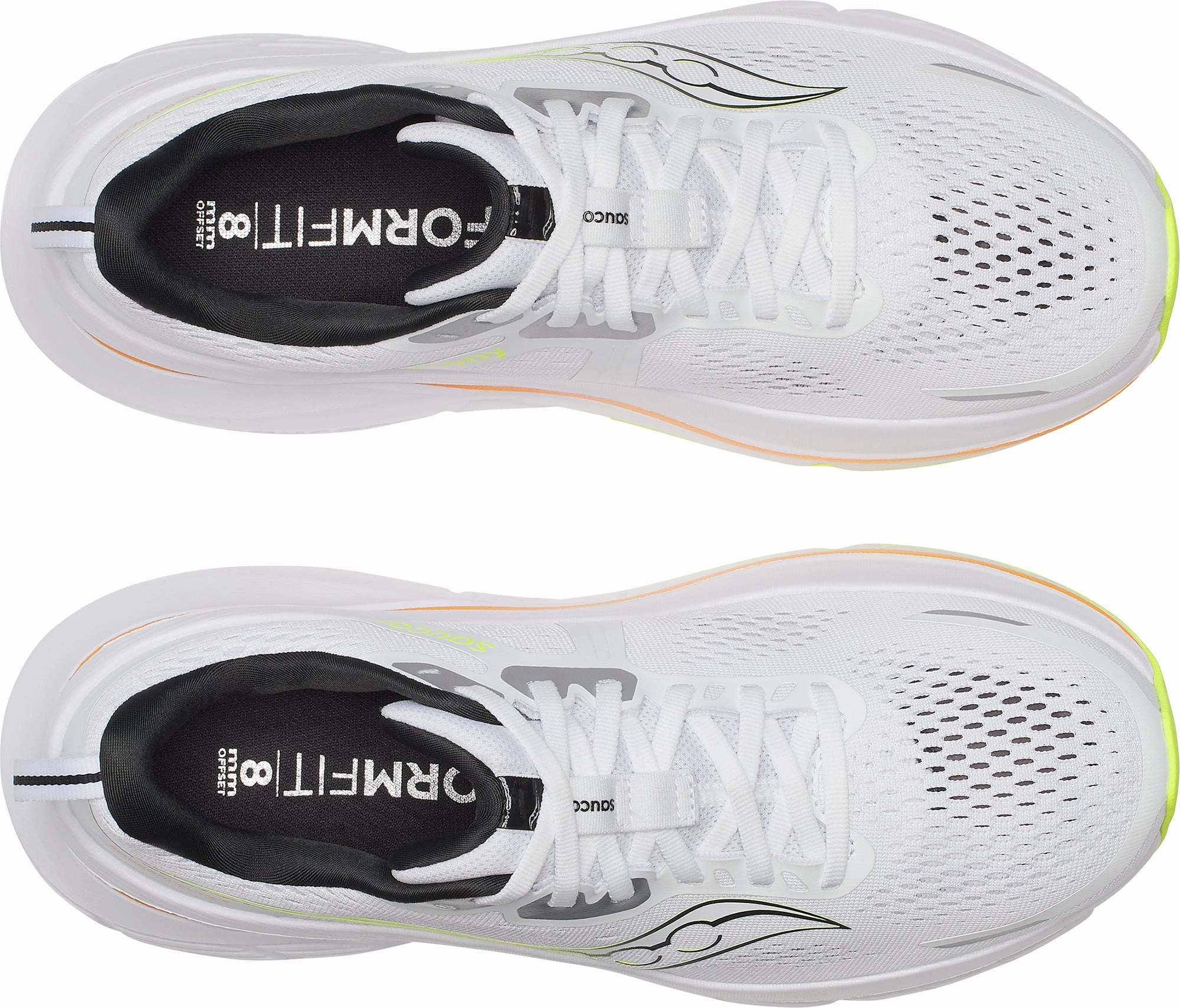 Saucony Guide 18 Mens Running Shoes - White Responsive Fit