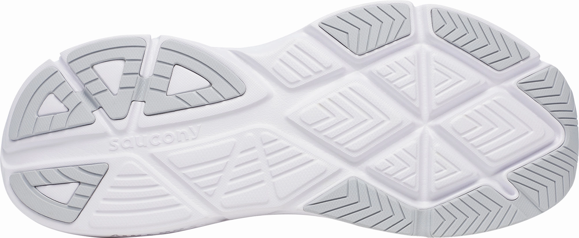 Saucony Guide 18 Mens Running Shoes - White Torsional Rigidity Balance mid - cut