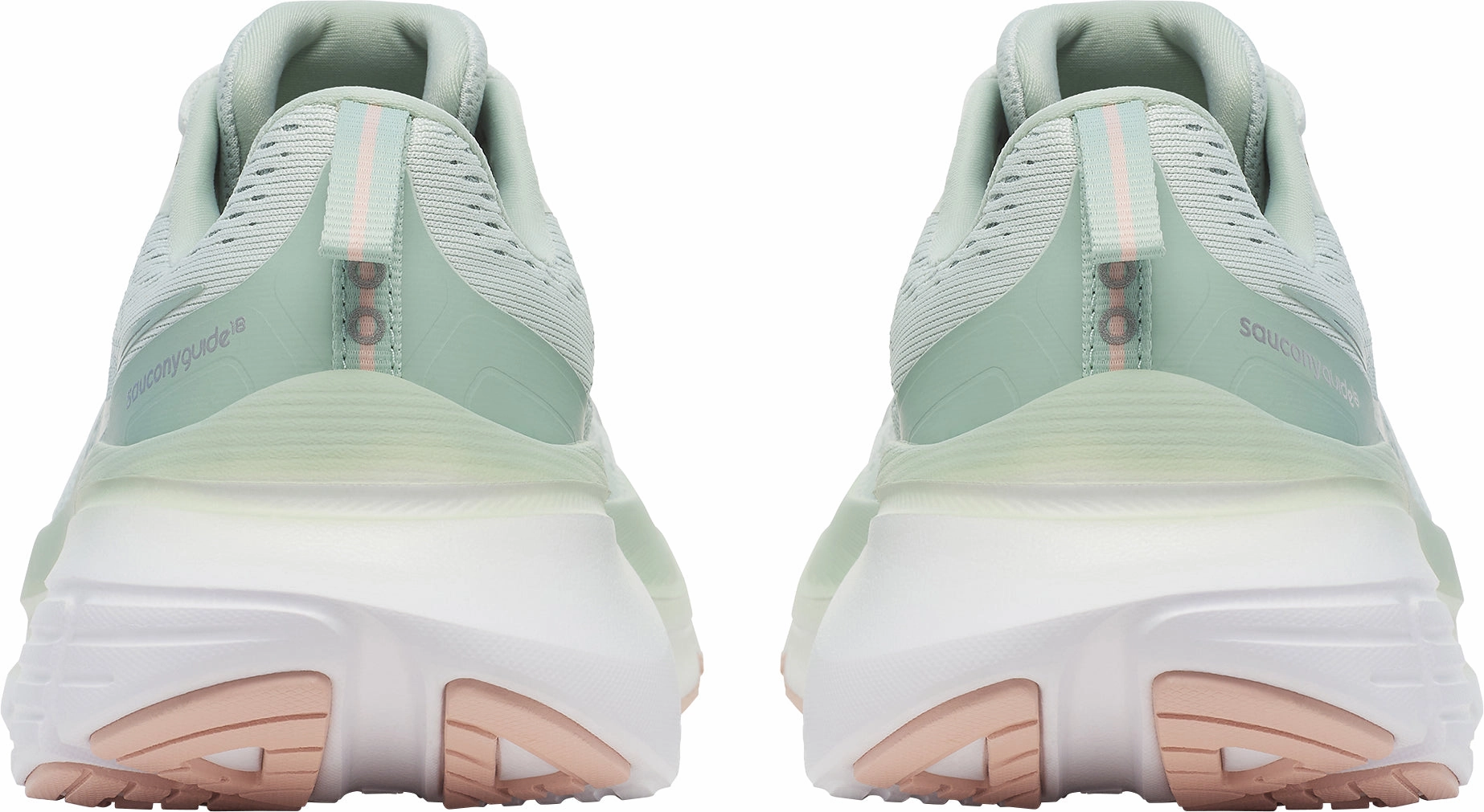 Moisture Wicking Inner Liner Saucony Guide 18 Womens Running Shoes - Green