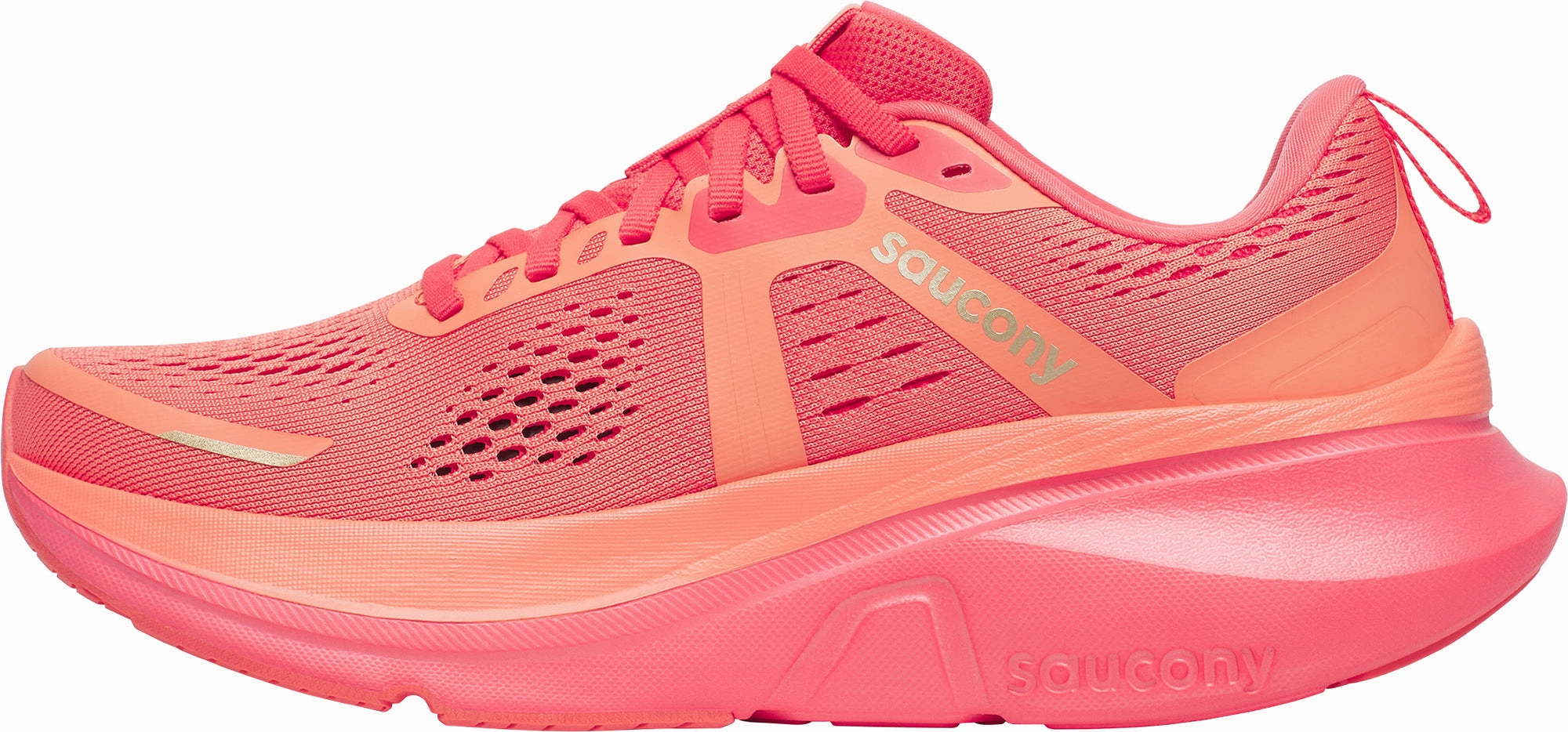 Enhanced Cushioning Saucony Guide 18 Womens Running Shoes - Pink