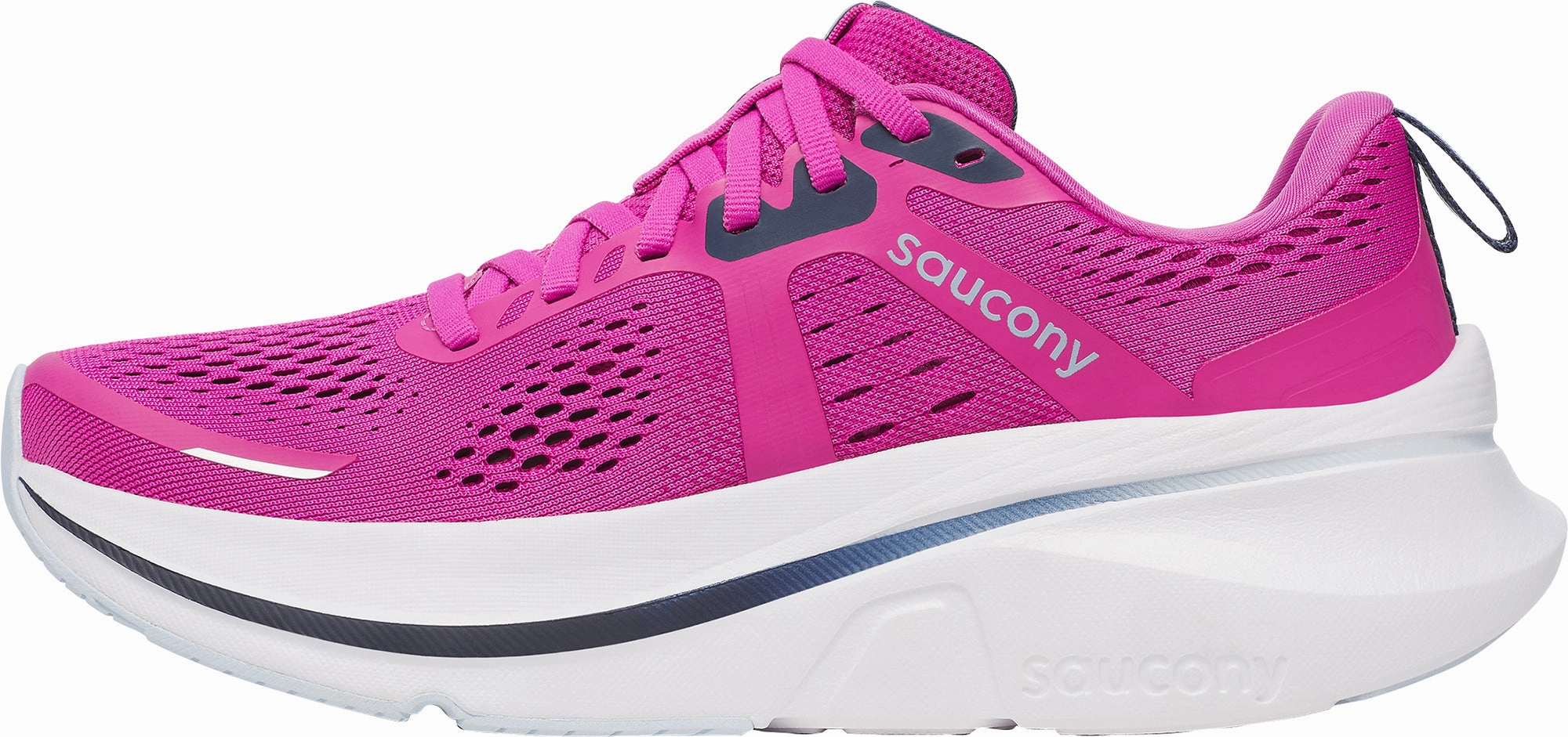 Saucony Guide 18 Womens Running Shoes - Pink Supportive TPU Frame Foot Health