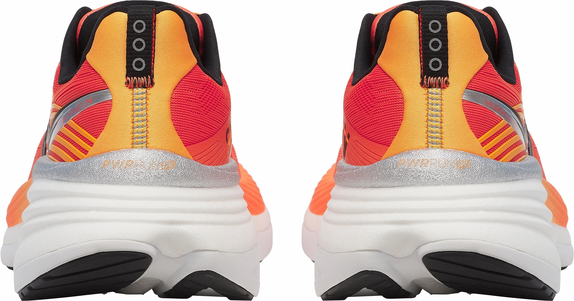 Dual Density Collar Padding Saucony Hurricane 24 Mens Running Shoes - Orange