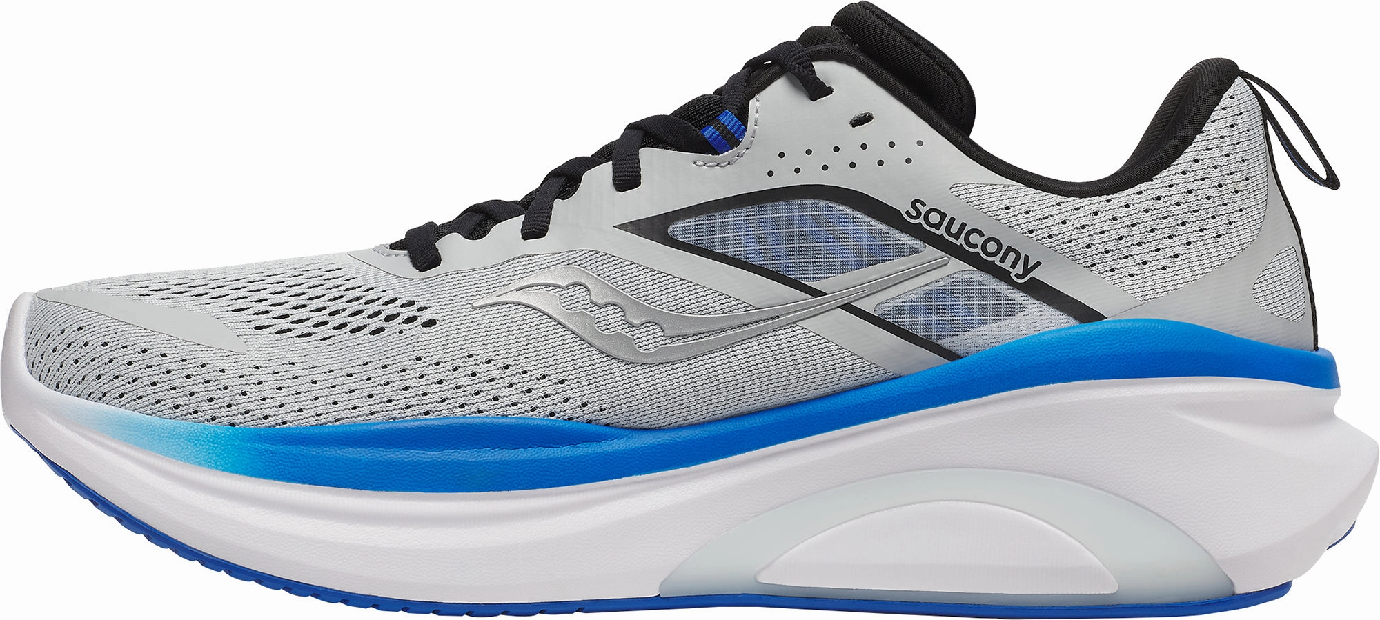 zero - drop shoes heel pads Saucony Omni 22 Mens Running Shoes - Grey