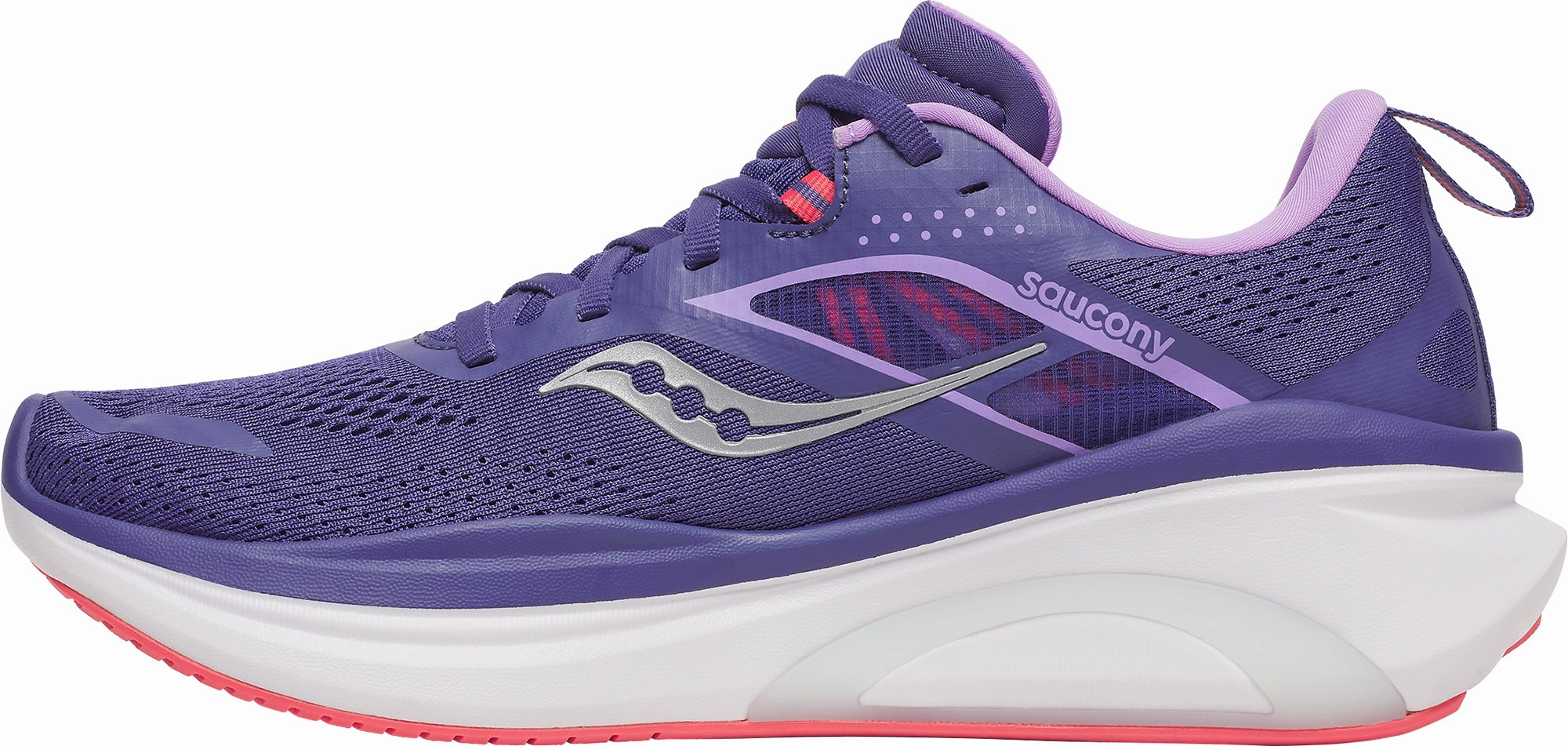 Saucony Omni 22 Womens Running Shoes - Purple Enhanced Grip Pattern Dynamic response