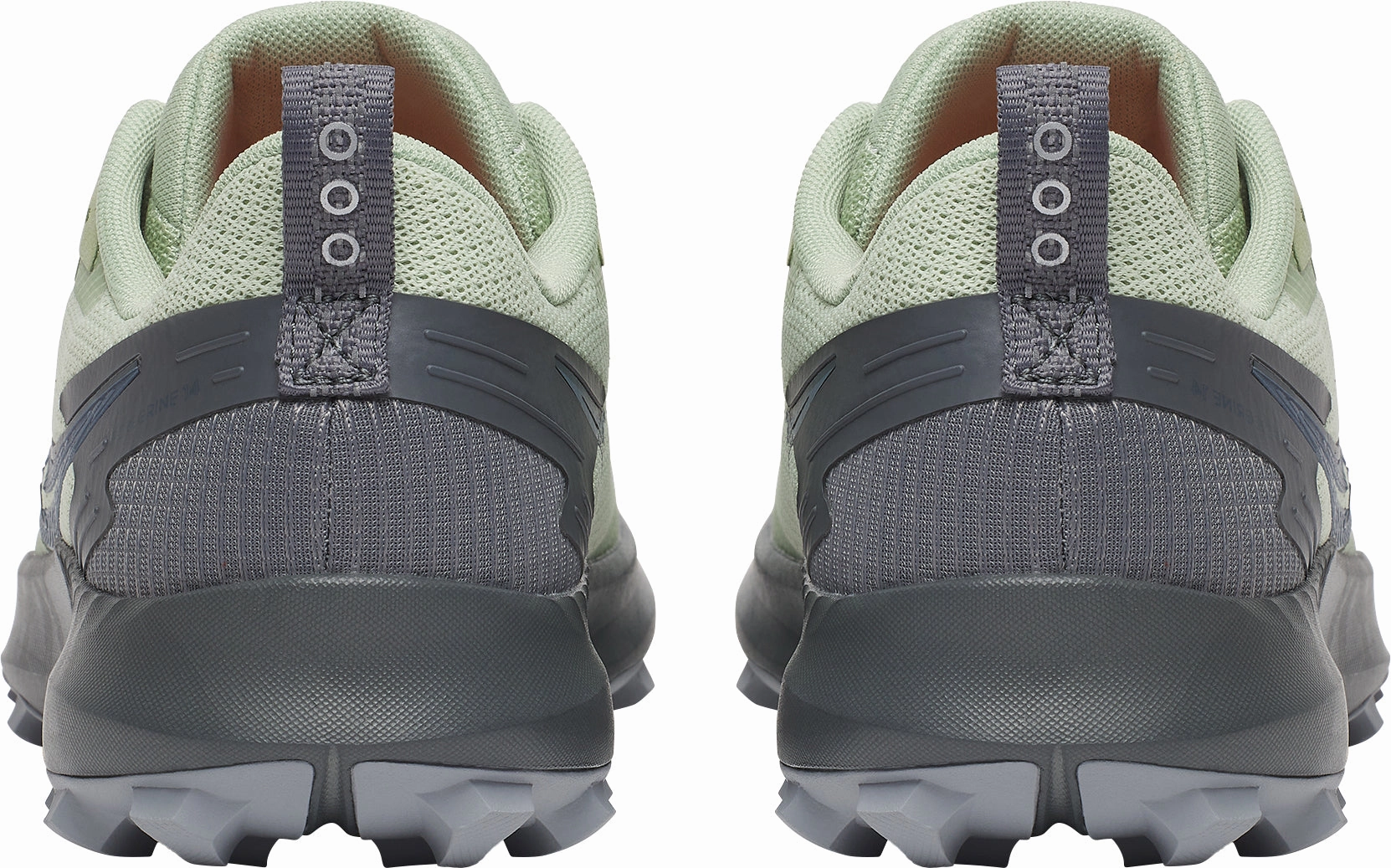 Saucony Peregrine 14 GORE-TEX Womens Trail Running Shoes - Green neutral colored shoes reinforced - toe running shoes