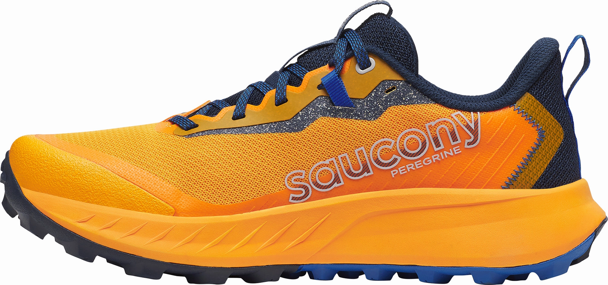 Saucony Peregrine 15 Mens Trail Running Shoes - Orange Mammoth look Toe Guard