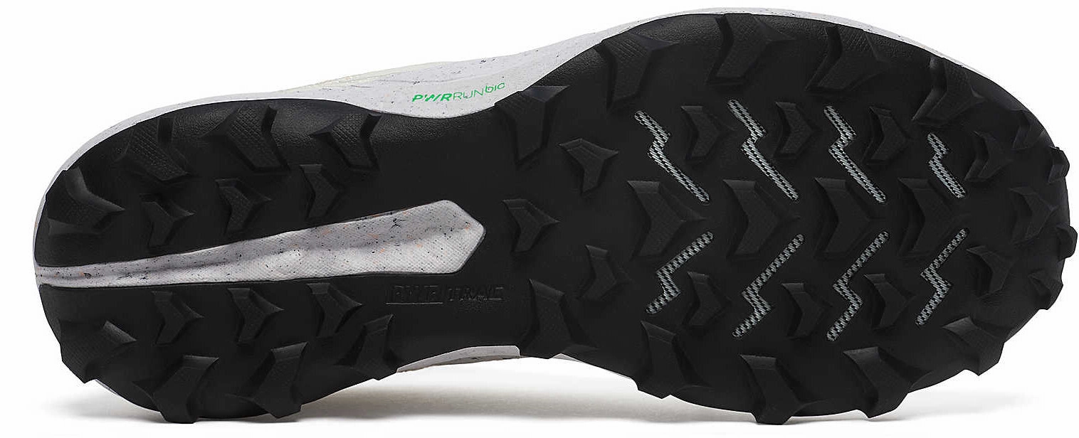 Saucony Peregrine RFG Womens Trail Running Shoes - White indoor running shoe features