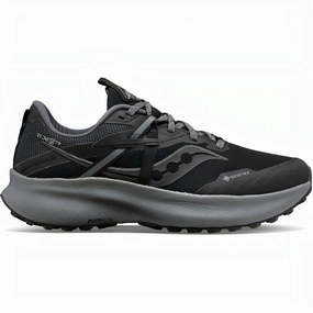 Saucony Ride 15 TR GORE-TEX Womens Trail Running Shoes - Black running in stadium humid