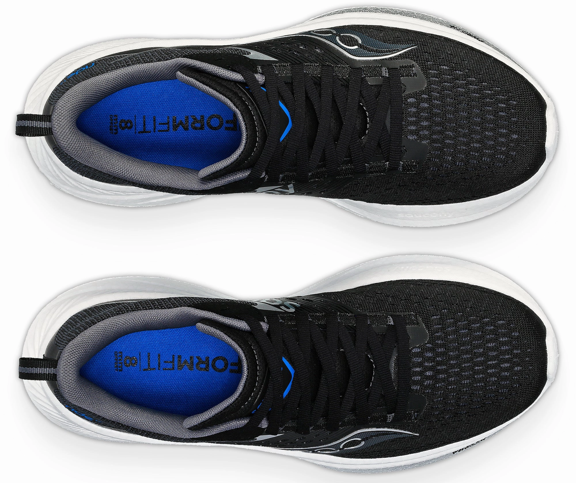 Saucony Ride 17 Mens Running Shoes - Black low - cut