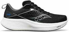 Saucony Ride 17 Mens Running Shoes - Black Long Distance Running
