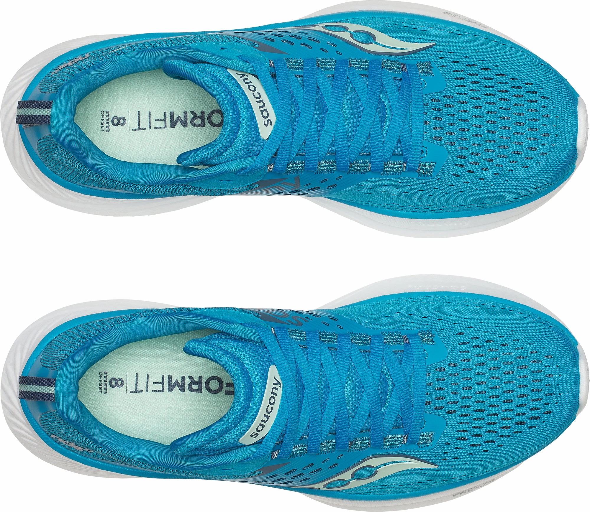 Saucony Ride 17 Womens Running Shoes - Blue Flex Performance Rolling Transition
