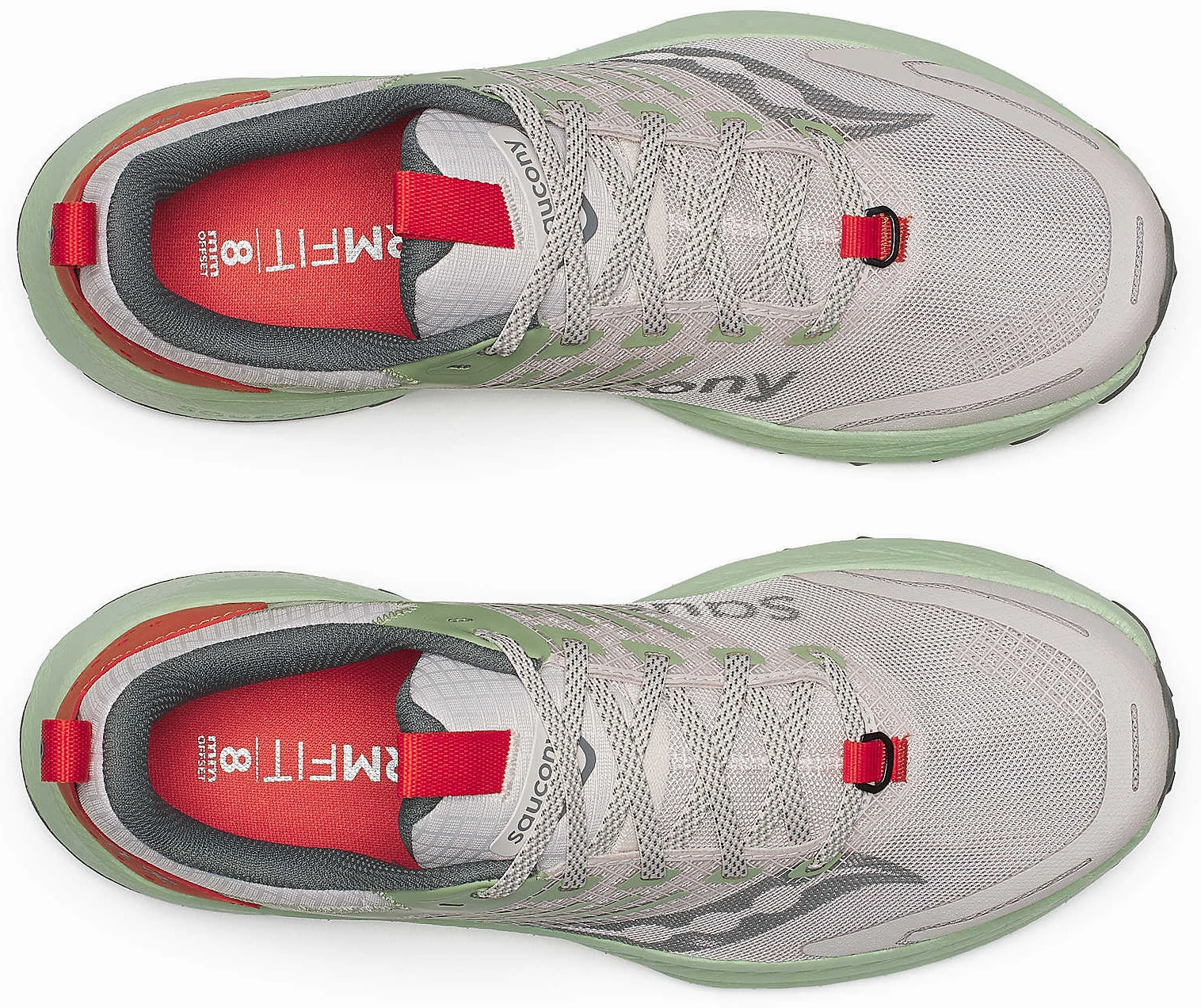 enhance performance Replaceable insoles Saucony Ride TR2 Mens Running Shoes - Grey