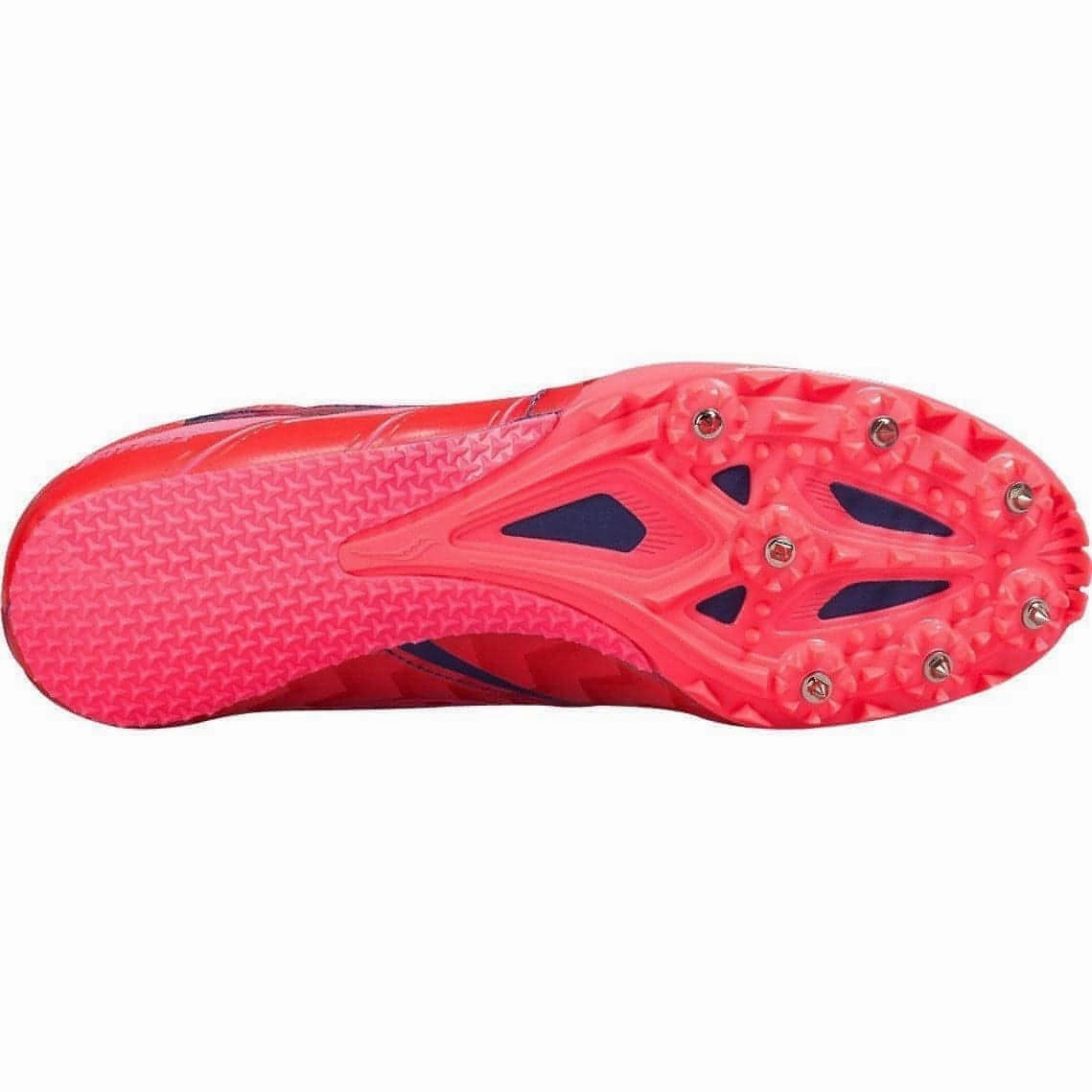 Saucony Spitfire 4 Womens Sprint Running Spikes - Pink Inner Grip Stable Steps