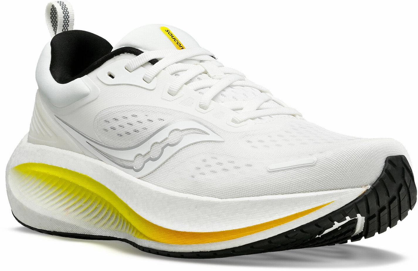running shoes for 10K races Saucony Surge 3 Mens Running Shoes - White