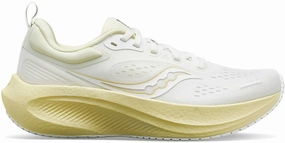 Saucony Surge 3 Womens Running Shoes - White Cushioned heel running on snow shoes