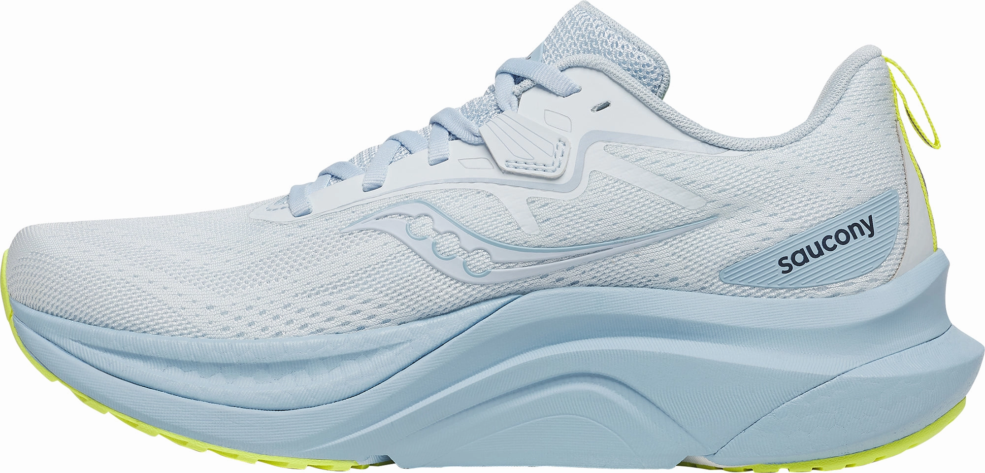 Saucony Tempus 2 Womens Running Shoes - Blue Microporous Membrane stretchy running gear