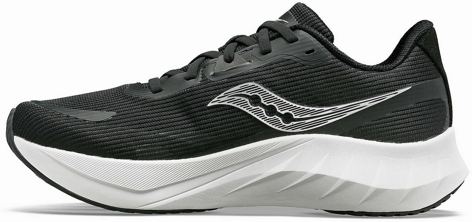 Rough surface running Adaptive Fit Frame Saucony Tide 2 Mens Running Shoes - Black