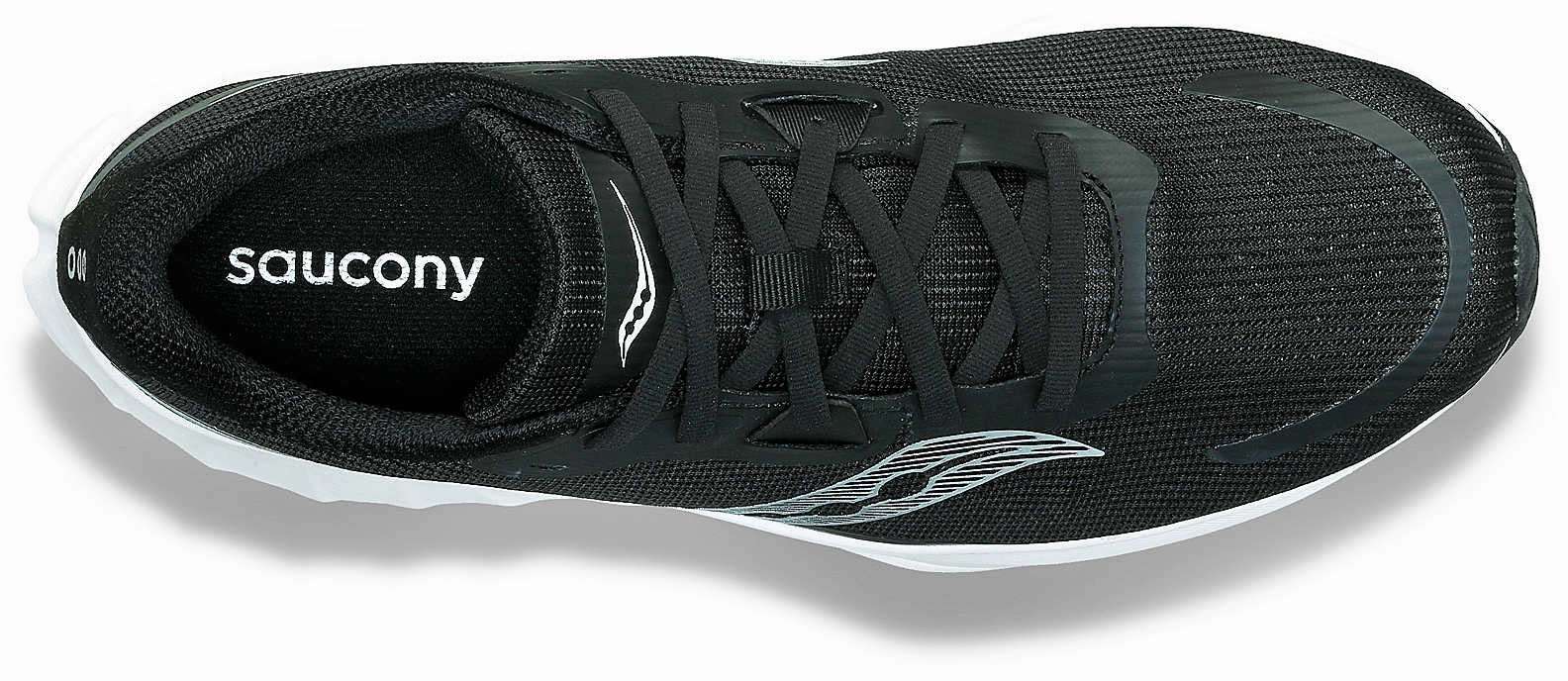 Saucony Tide 2 Mens Running Shoes - Black All Season Ground Contact Pads
