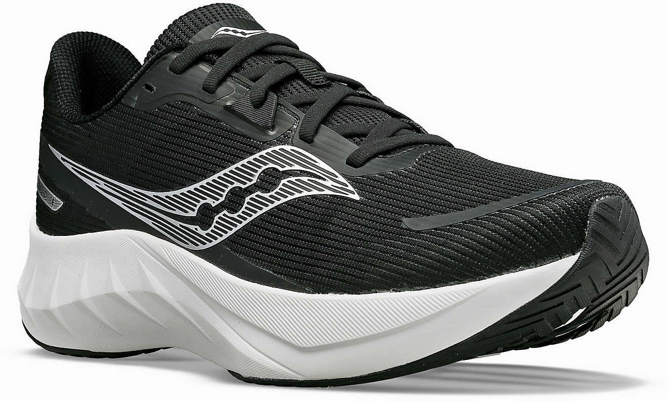 Saucony Tide 2 Mens Running Shoes - Black Secure Closure