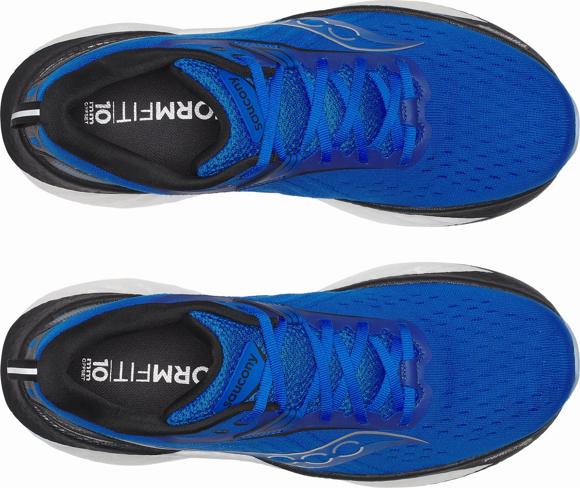 Saucony Triumph 22 Mens Running Shoes - Black gym running shoe scenario Fabric