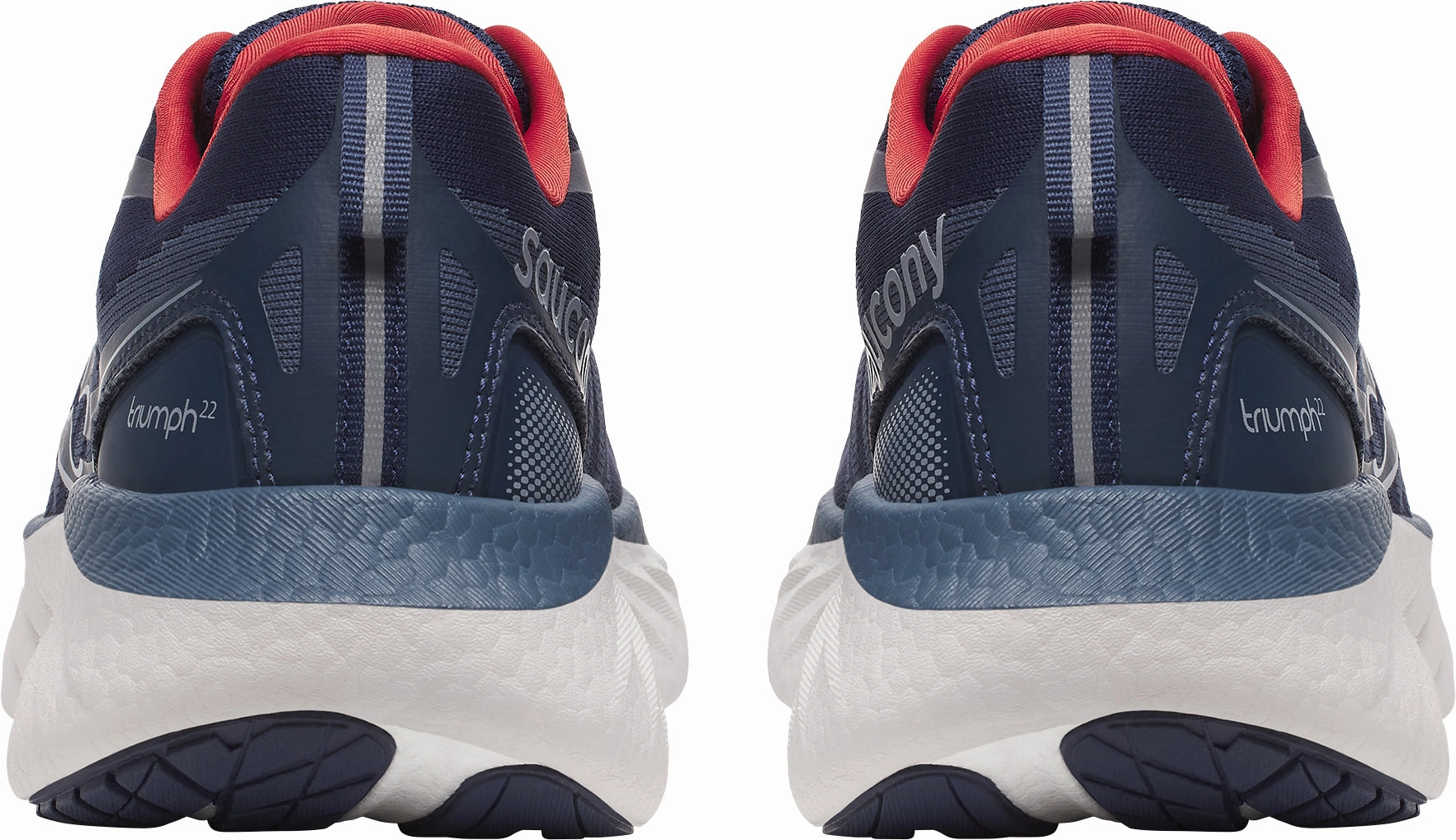 Saucony Triumph 22 Mens Running Shoes - Blue running shoes for competitive male runners Anti Slip Feature