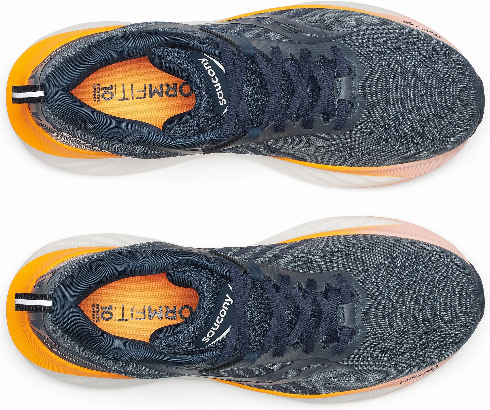 Saucony Triumph 22 Womens Running Shoes - Blue Natural Foot Motion Triple Density Outsole