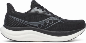 mountain - climbing running shoes Impact Zone Flex Grooves Saucony Triumph 23 Mens Running Shoes - Black