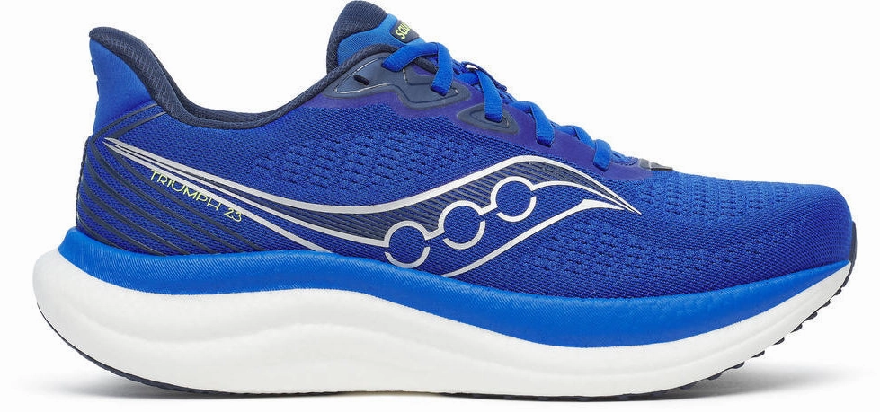 running in a school yard shoes Saucony Triumph 23 Mens Running Shoes - Blue