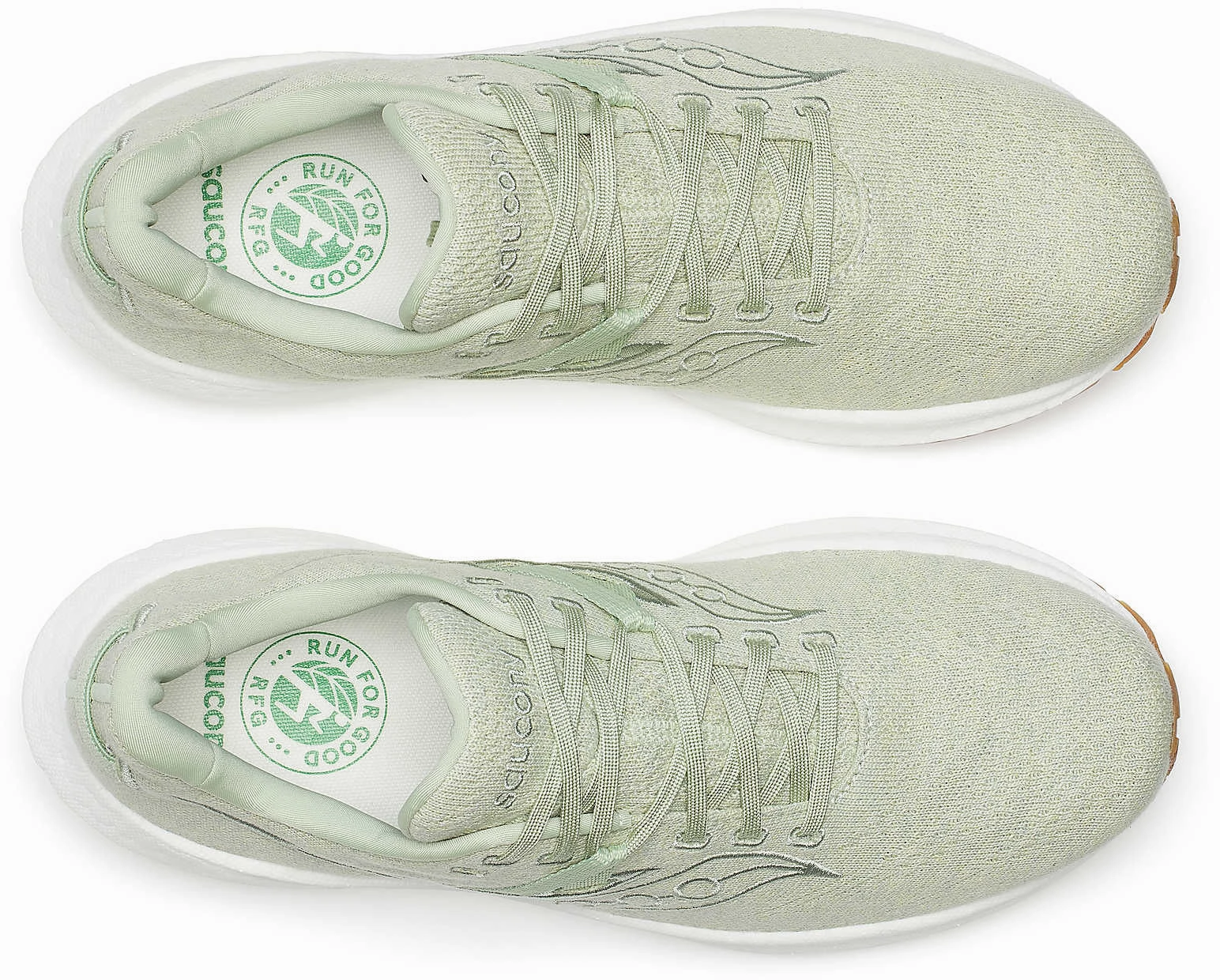 Amazing flexibility ultramarathon - specific shoes Saucony Triumph RFG Mens Running Shoes - Green