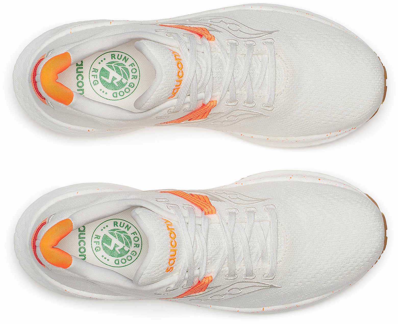 Non Marking Soles Saucony Triumph RFG Womens Running Shoes - White