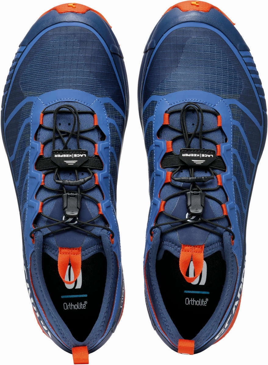 Scarpa Ribelle Run GORE-TEX Mens Trail Running Shoes - Blue 3D Knit Upper Variable Density Layering
