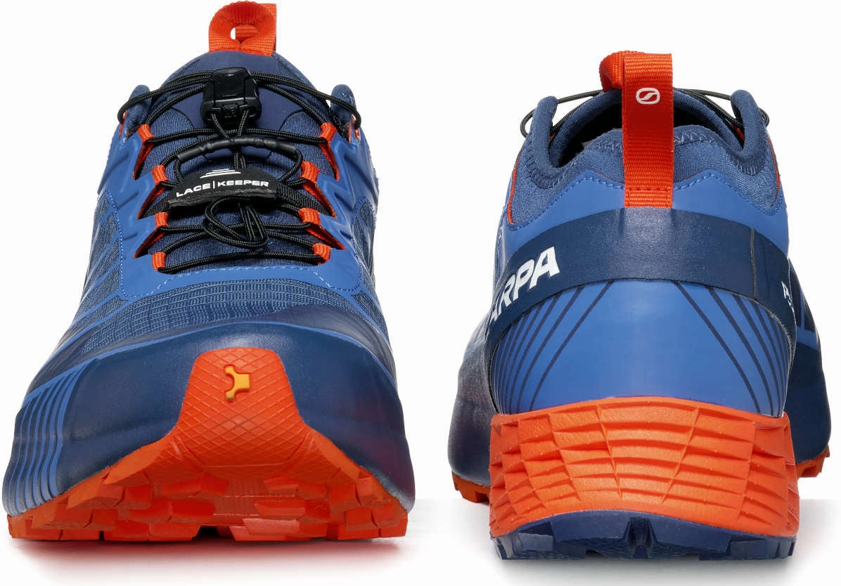 Scarpa Ribelle Run GORE-TEX Mens Trail Running Shoes - Blue Responsive Rebound Flex Fold Heel Structure