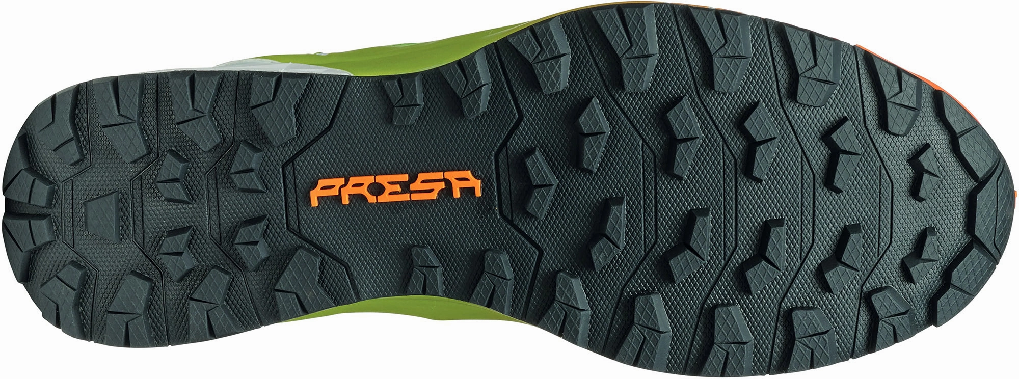 Scarpa Ribelle Run Mens Trail Running Shoes - Green Tongue Lock running in cold weather