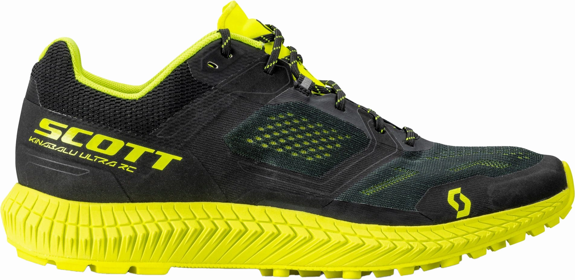 running in a cable car station area shoes male running gear Scott Kinabalu Ultra RC Womens Trail Running Shoes - Black