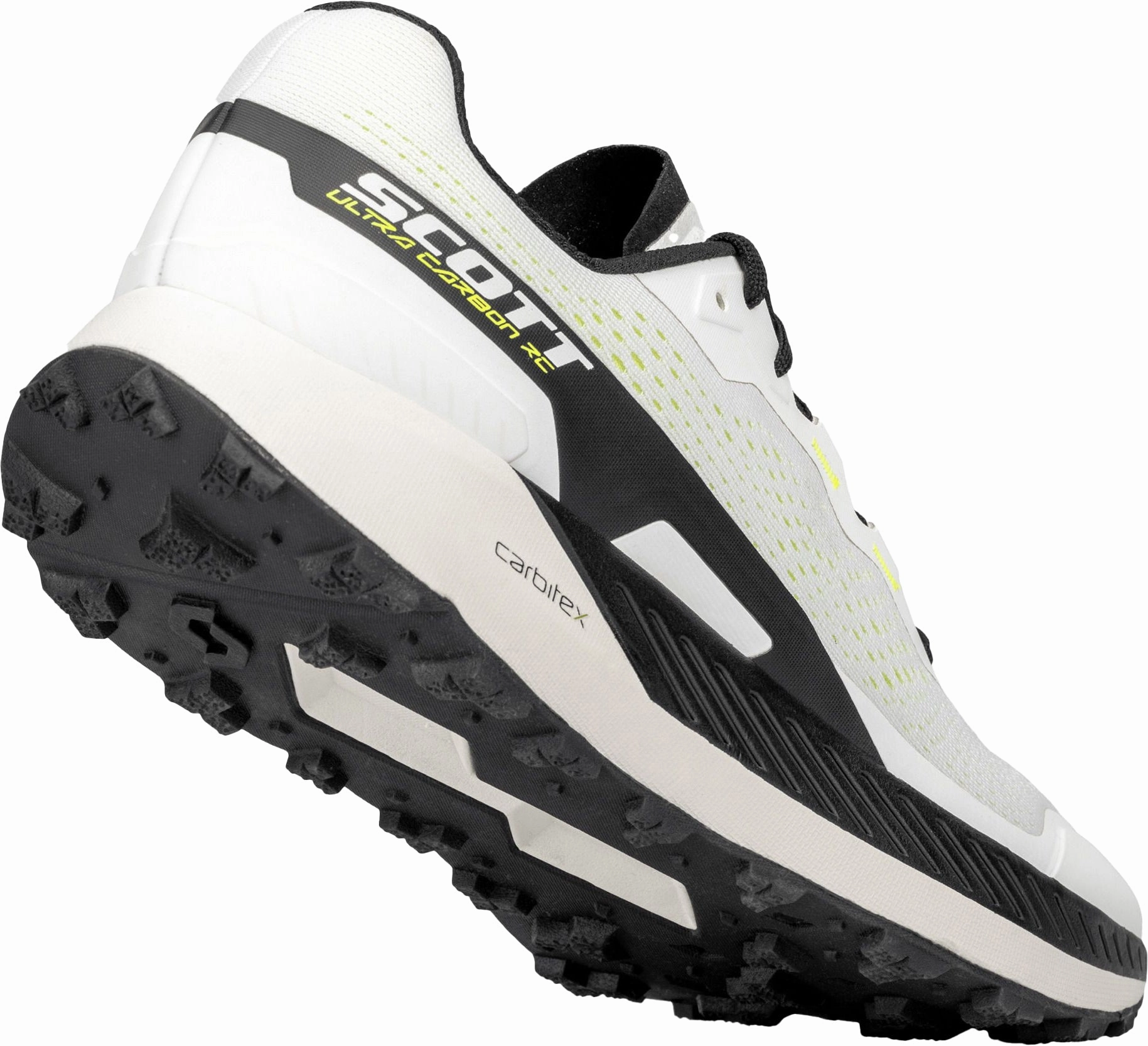 Scott Ultra Carbon RC Womens Trail Running Shoes - White synthetic insole shoes Dynamic Stability Web