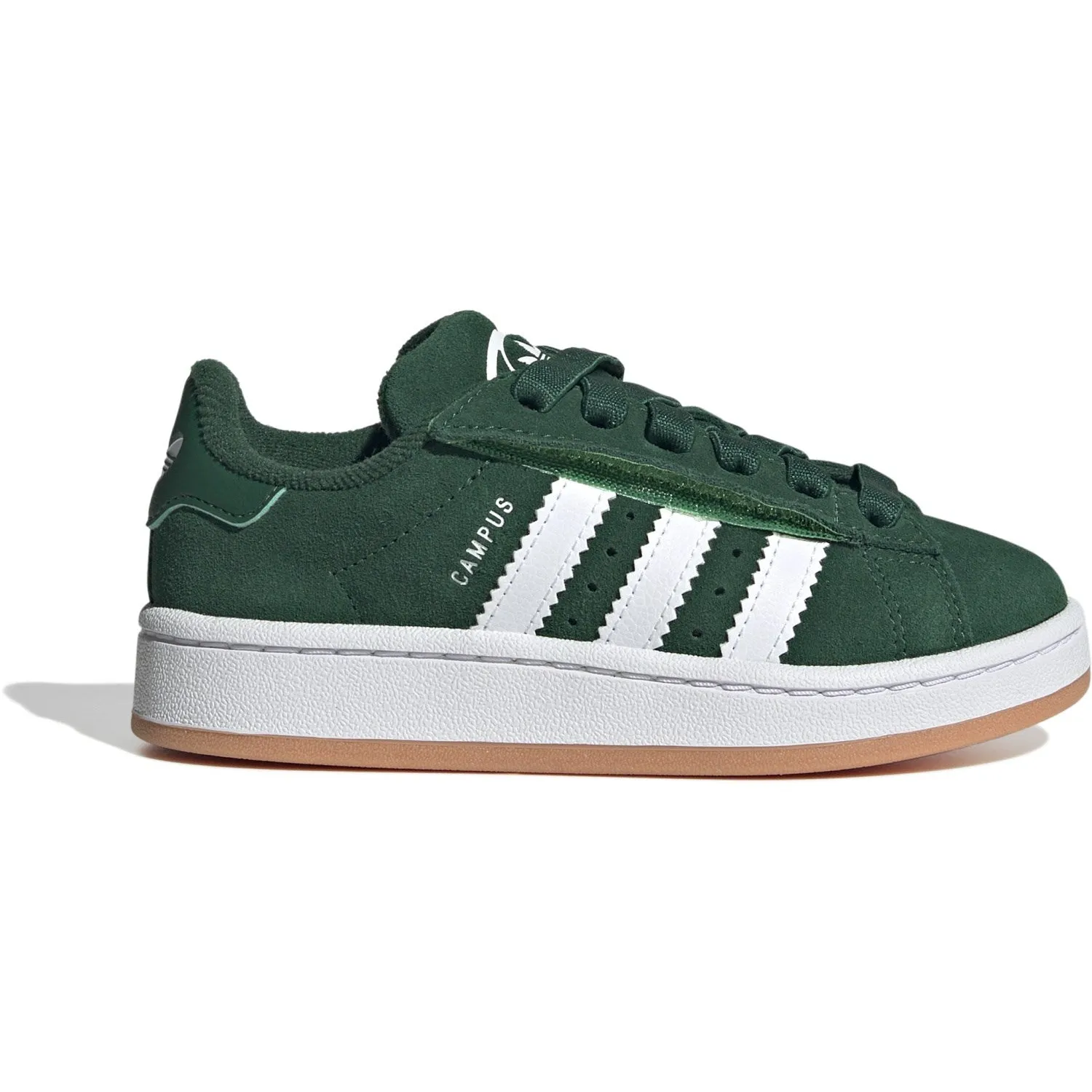 adidas Originals Dark Green/Ftwr White/Gum 2 Campus 00S Cf El C Sneakers Microfiber Heel Counter