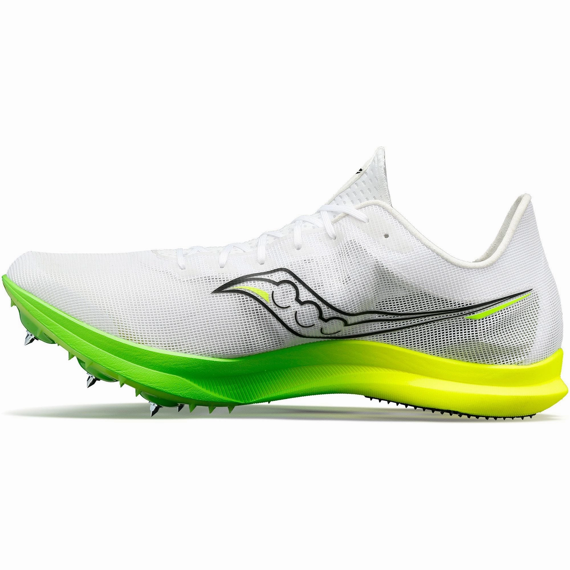 Saucony Endorphin Cheetah Mens Running Spikes - White field hockey shoes