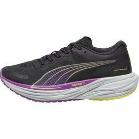 fall - suitable Puma Deviate Nitro 2 WTRepel Womens Running Shoes - Black