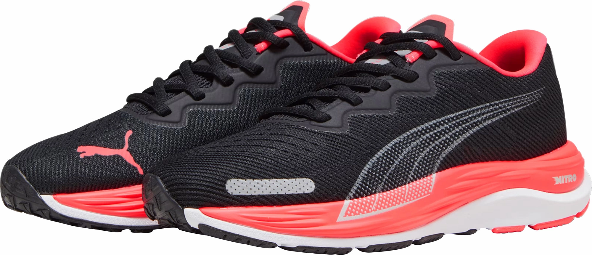 Puma Velocity Nitro 2 Womens Running Shoes - Black easy - clean running gear striped running option