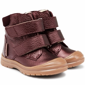 Heat Hike Angulus Starter Tex Boots With Velcro Bordeaux Shine/Bordeaux